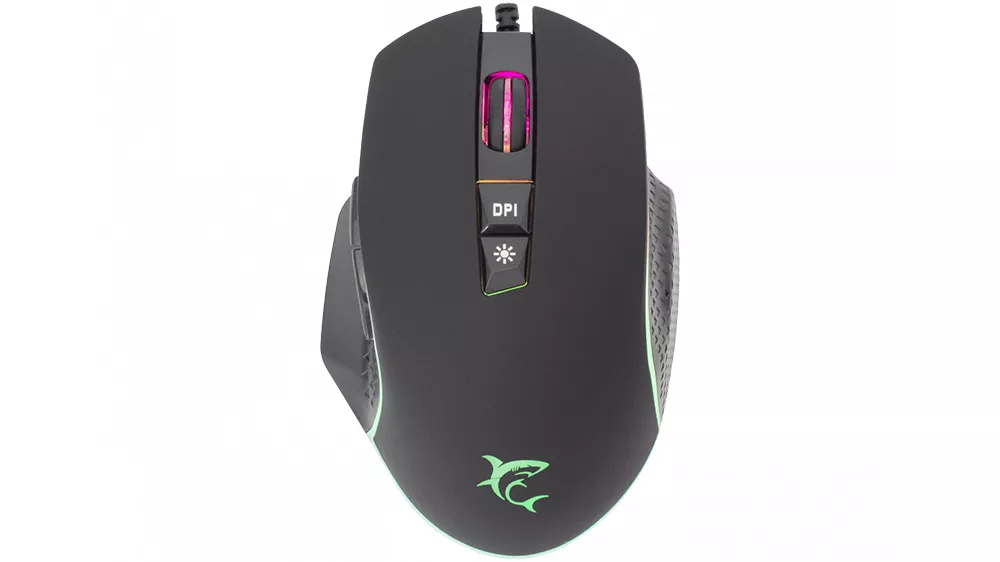 Gaming my&scaron; White Shark Gareth GM-5009 v akcii s viditeľn&yacute;m optick&yacute;m senzorom a ergonomick&yacute;m tvarom pre pohodln&eacute; ovl&aacute;danie